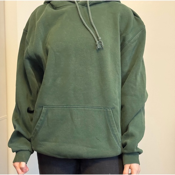 Green oversized H&M hoodie - Picture 2 of 3